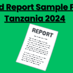 Field Report Sample