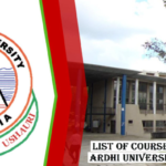 Undergraduate Courses Offered by Ardhi University