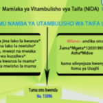Jinsi ya kupata Namba ya NIDA kwa Simu